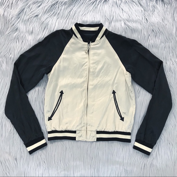 Juicy Couture Jackets & Blazers - JUICY COUTURE Reversible Silk Bomber Jacket